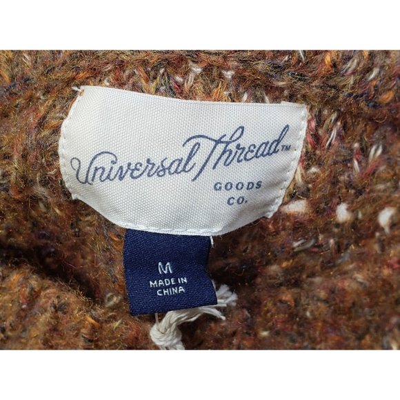 Universal Thread Womens Sweater Crew Neck Long Sleeve Open Knit Multicolor Sz M - Picture 5 of 10